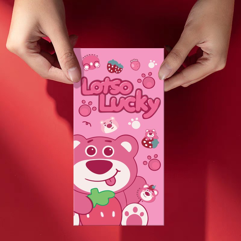 Phong bì lì xì các mẫu hoạt hình tặng túi bóng 100cái/ bì