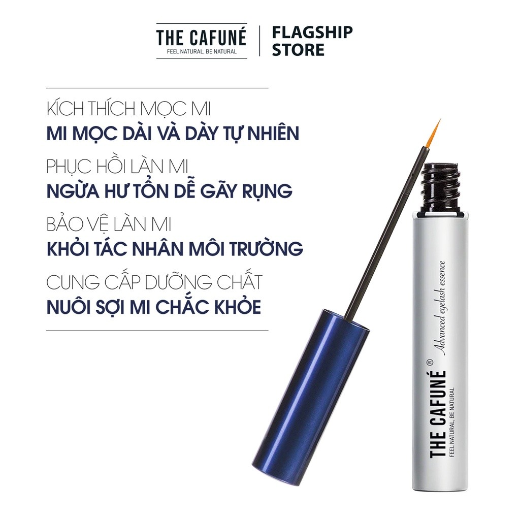 Tinh Chất Dưỡng Mi The Cafuné, Giúp Mi Mọc Dài Dày Tự Nhiên, Phục Hồi Và Ngăn Ngừa Rụng Mi 5ml